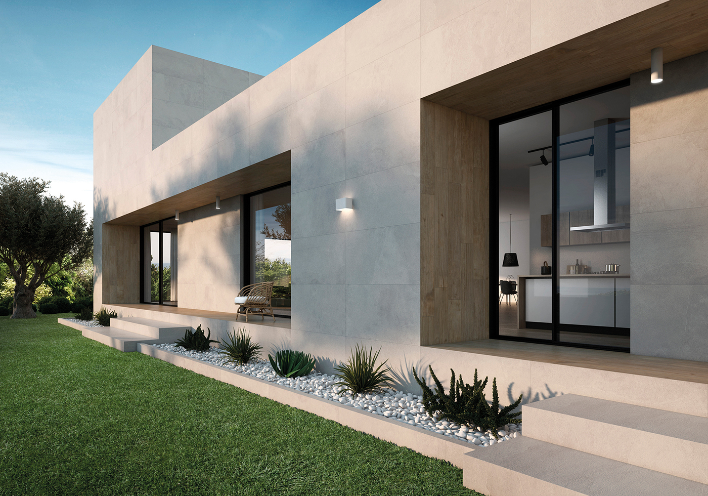 Mixit Beige 60x120 - Keraben - Fachadas Mixit Beige 60x120 - Emisan Azulejos Portugal