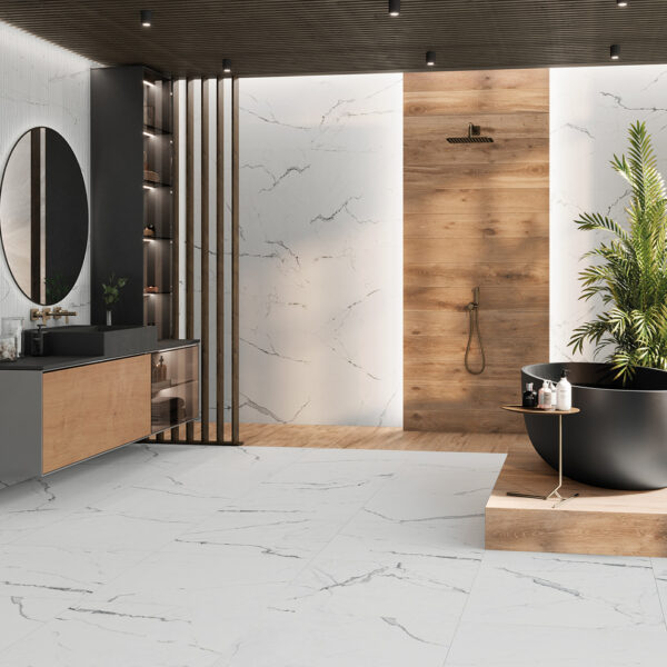Revestimento Statuario White 40x120 - Emisan Azulejos