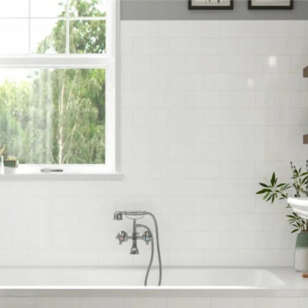 Revestimento cerâmico Branco Brilho Liso 10x20 - Emisan Azulejos Portugal