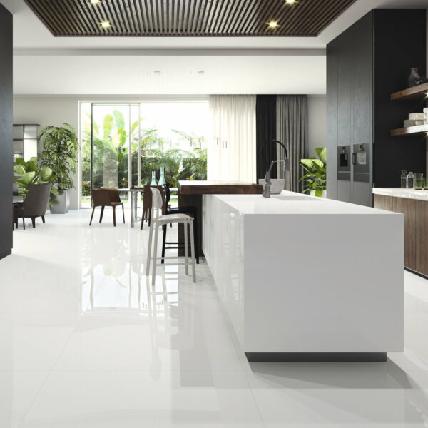Pavimento branco polido 60x60 - Emisan Azulejos Portugal