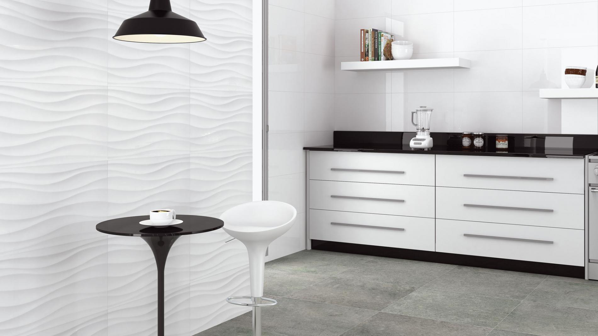 Branco Brilho 33x55 - Pamesa - Ambiente Branco Brilho 33.3x55 - Emisan Azulejos